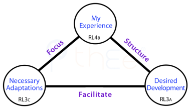 Channels between RL4-Experience and RL3-Change Centres: 'focus' and 'structure'